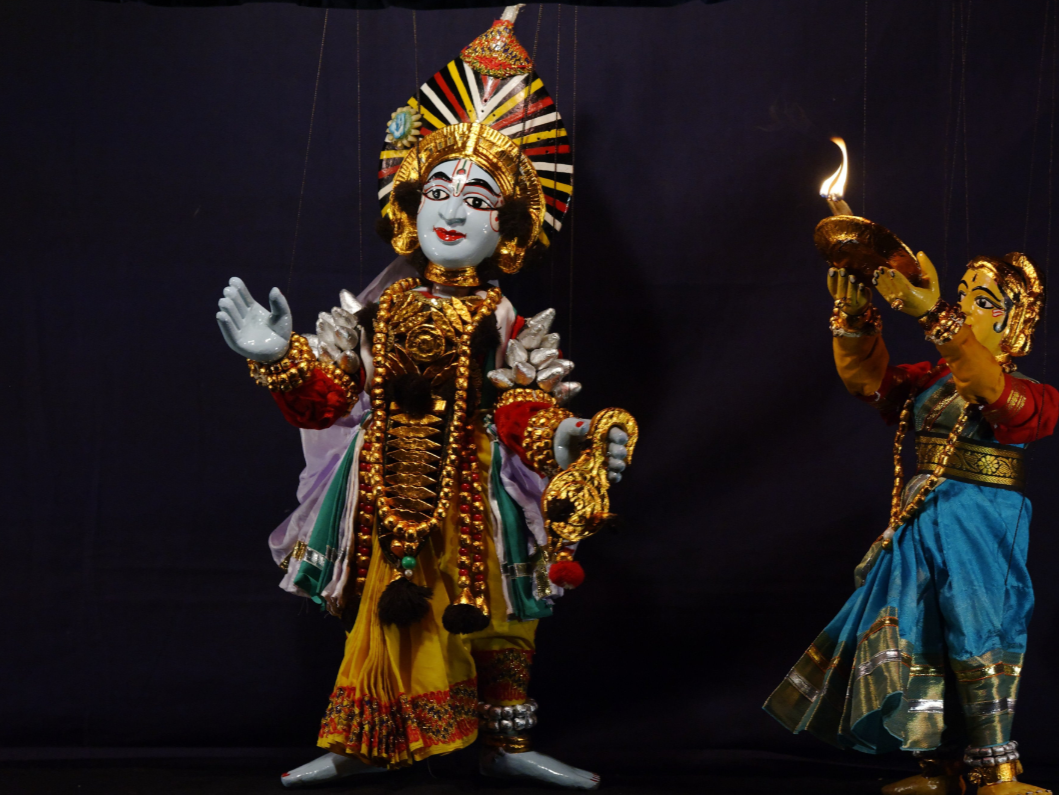 Yakshagana puppetry wooden string puppet 1