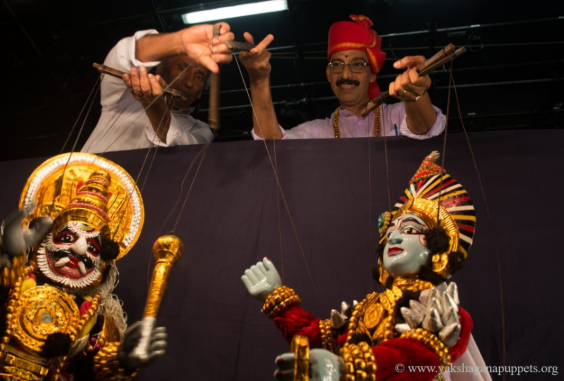 Yakshagana puppetry wooden string puppet 2