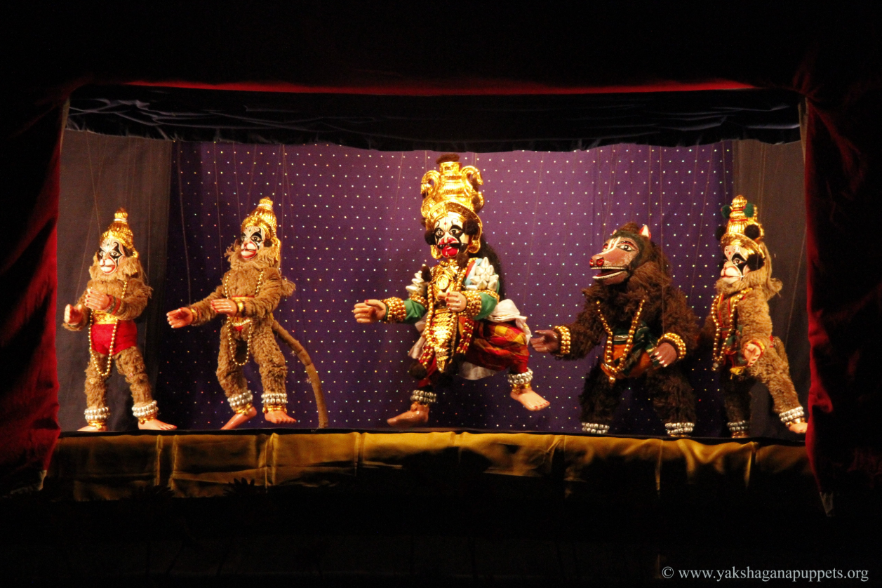 Yakshagana puppetry wooden string puppet 3