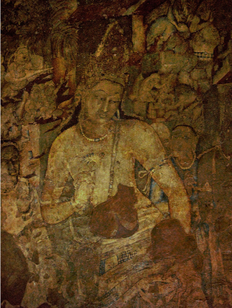 Ajanta mural detail 1