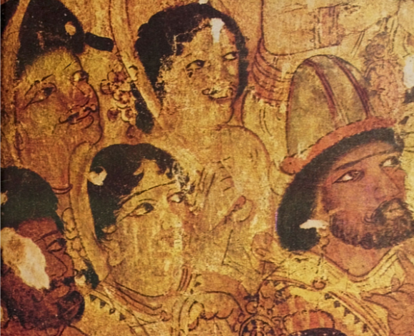 Ajanta mural detail 2