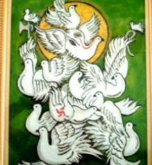 Glass painting detail 1