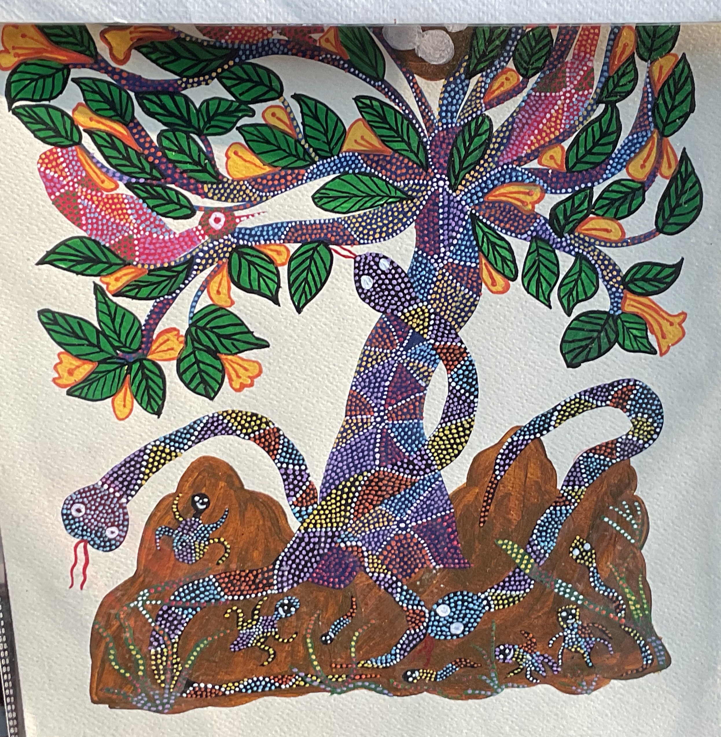 Gond painting detail 1