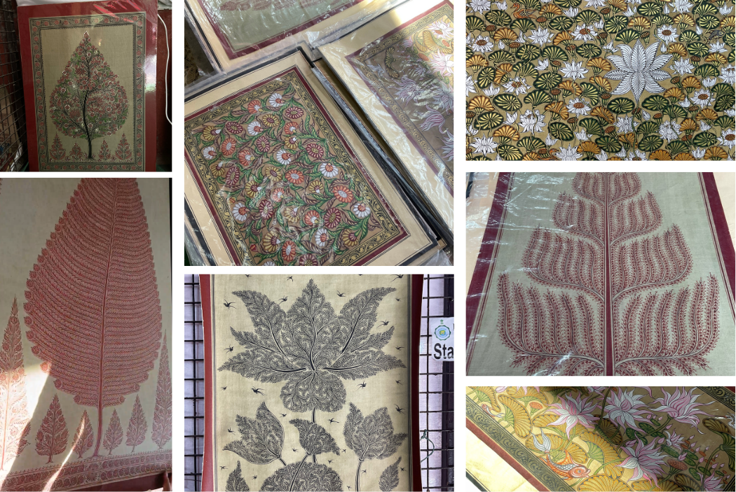 Collage of Tassar paintings