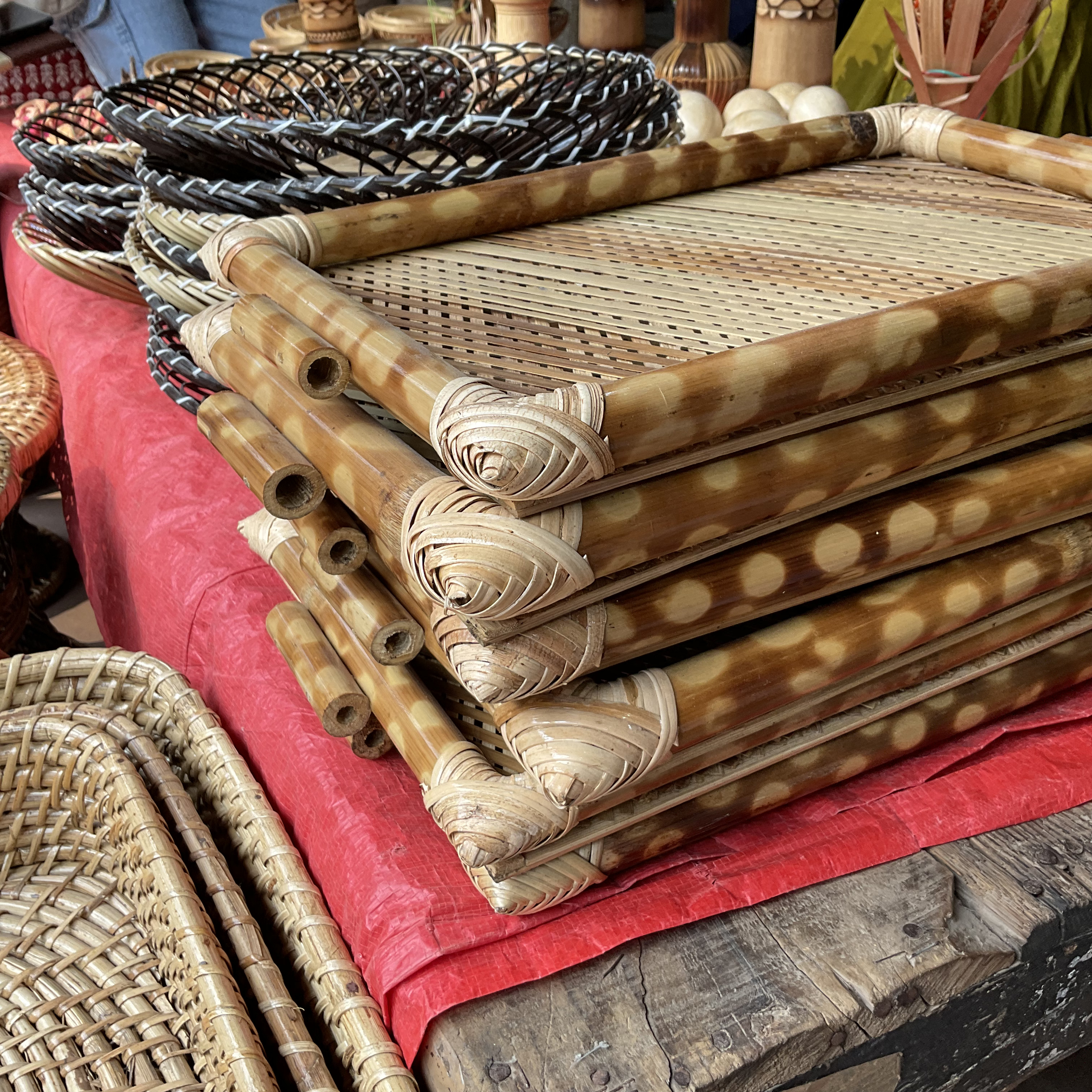 Cane and bamboo craft detail 2