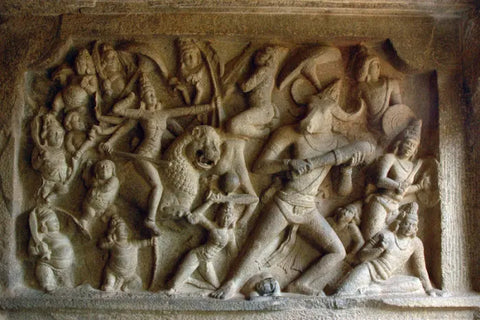 Chhattisgarh stone craft carving detail