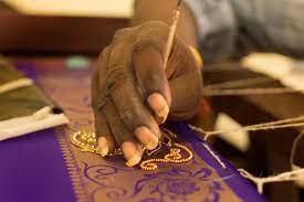 Aari embroidery detail 1