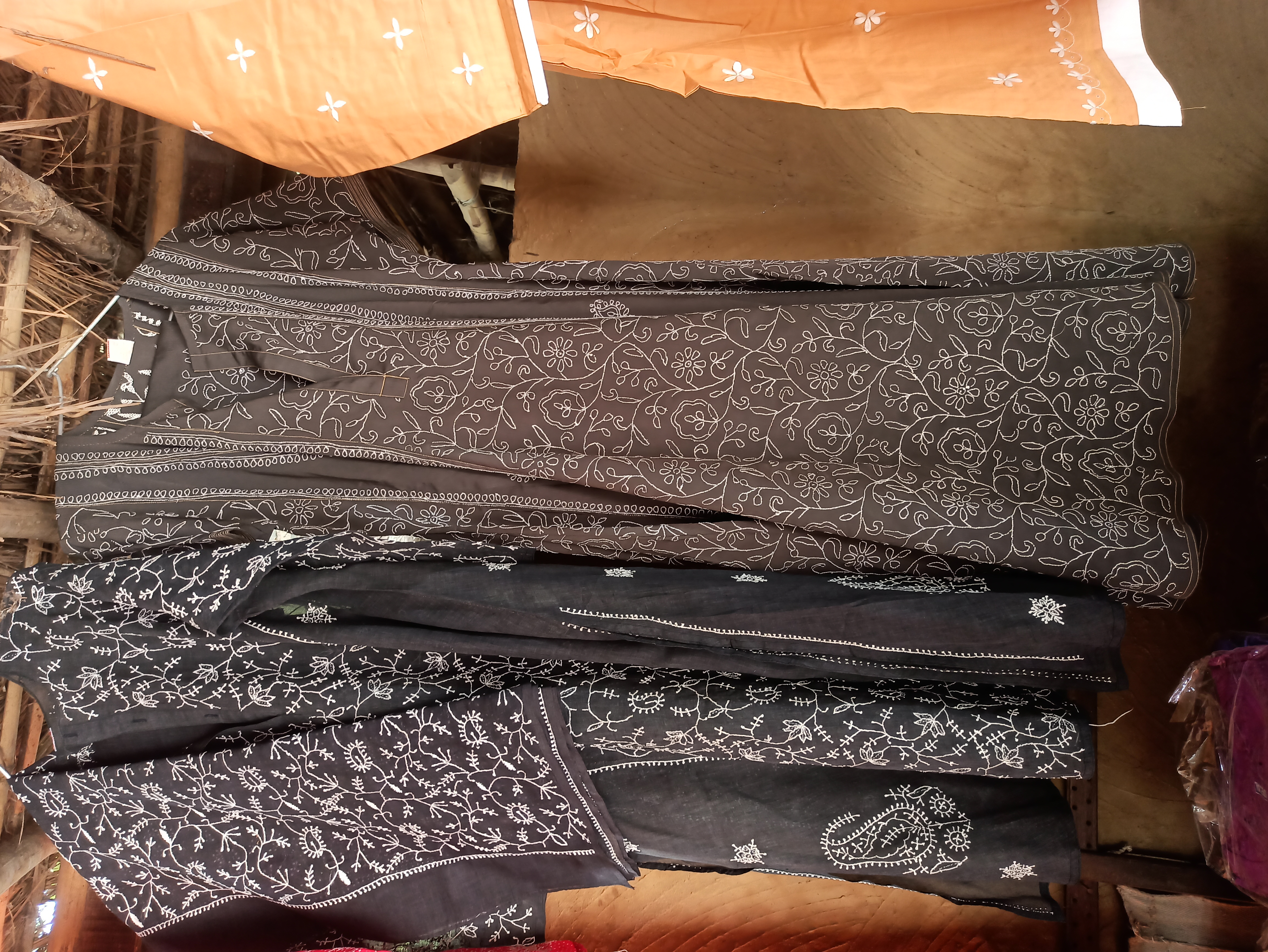 Chikankari embroidery close-up 2