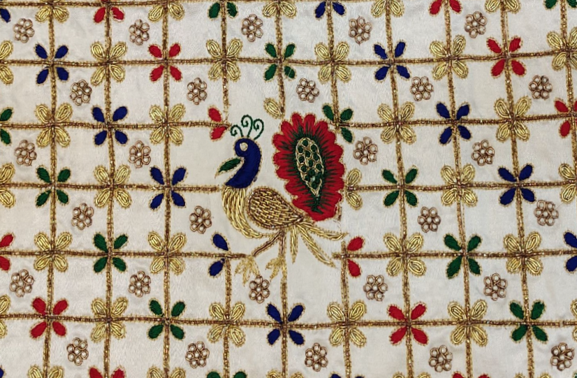 Lucknow Zardozi embroidery example 3