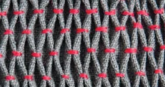 Smocking fabric detail